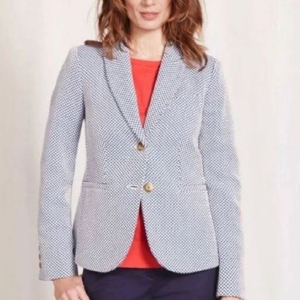Boden Elizabeth tweed blazer jacket